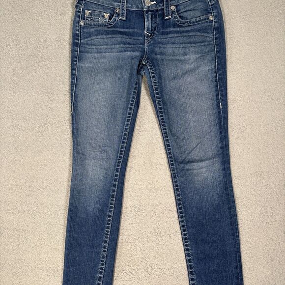 True Religion Jeans Women’s Size 28 Basic Skinny Medium Wash - Picture 3 of 16
